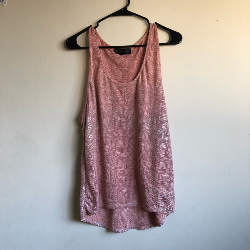 Pretty Shimmery Pink Topshop Tank